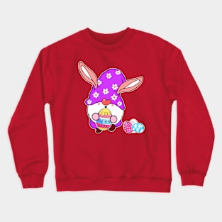 Gnome Easter Basket Women Outfit Easter Girls and boys Crewneck Sweatshirt